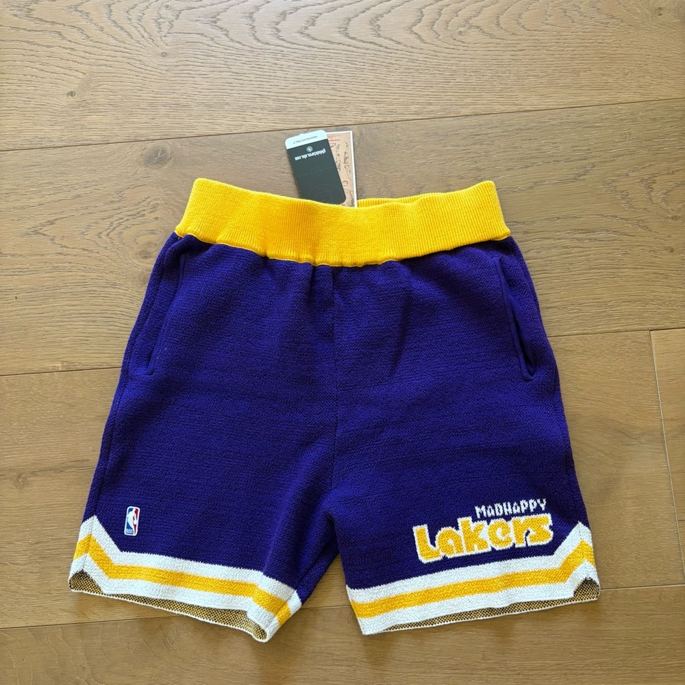Madhappy lakers Basketball knit Shorts